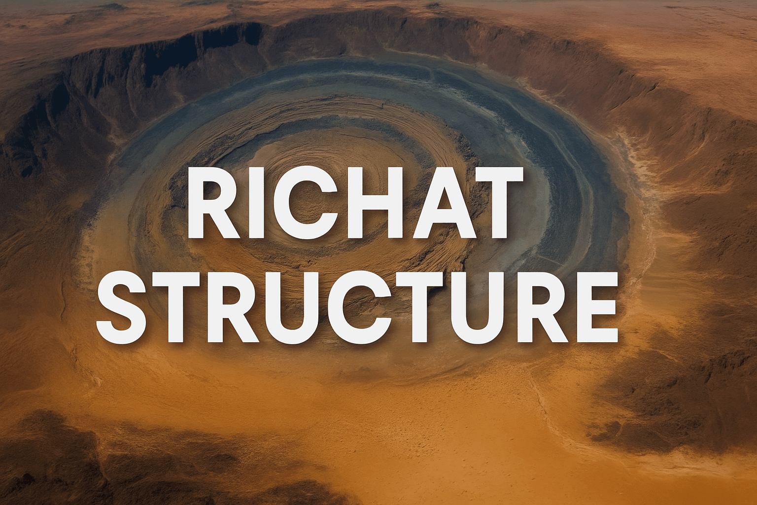 image of the Eye of the Sahara the Richat Structure