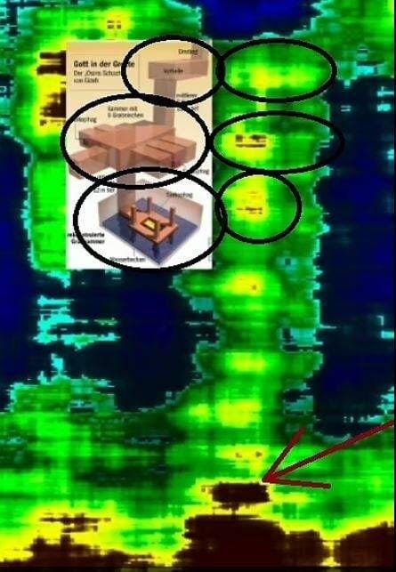 ground penetrating radar of the Osiris ShaftHall of Records